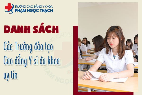 Danh sách các trường đào tạo Cao đẳng Y sĩ đa khoa