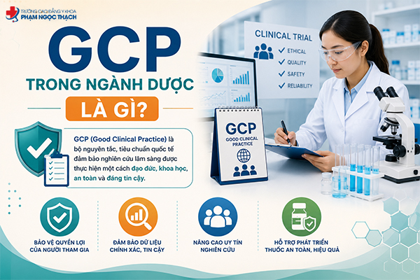 GCP (Good Clinical Practice) là bộ nguyên tắc và tiêu chuẩn quốc tế về Thực hành lâm sàng tốt