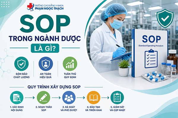 SOP giúp chuẩn hóa quy trình làm việc, đảm bảo chất lượng thuốc và nâng cao hiệu quả hoạt động trong ngành Dược