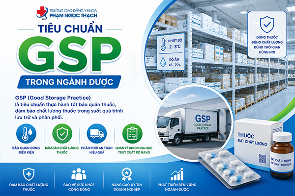 Tiêu chuẩn GSP đóng vai trò quan trọng trong việc đảm bảo chất lượng thuốc trong suốt quá trình bảo quản và lưu trữ